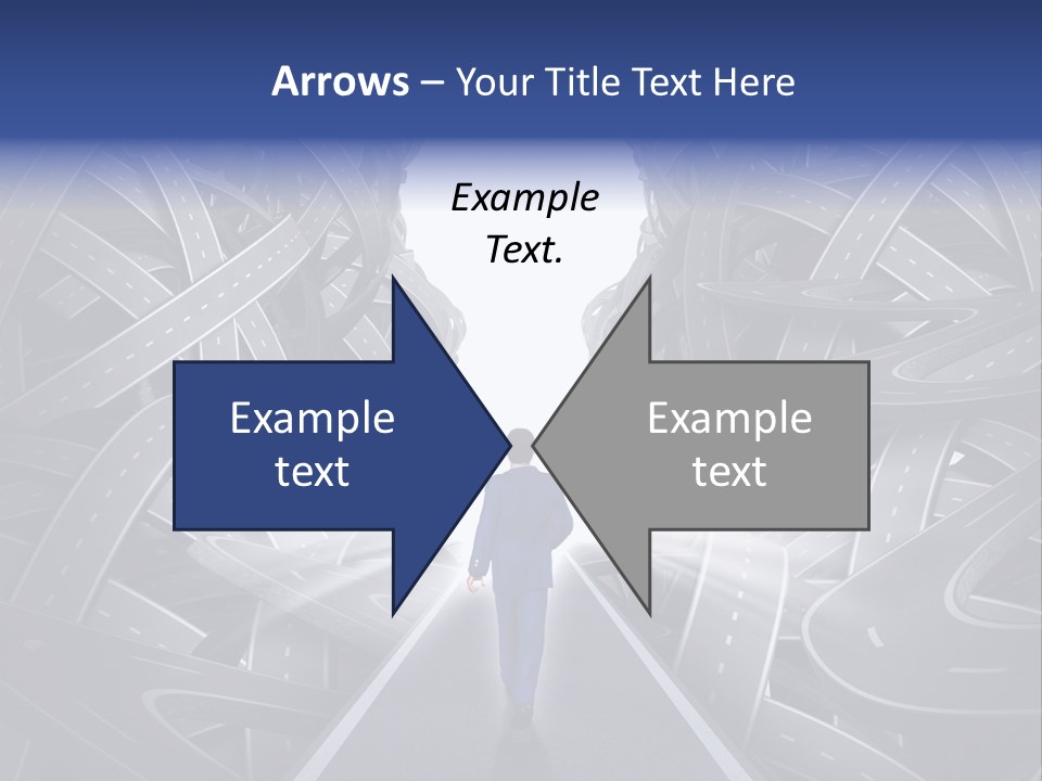 Straight Path Strategy Stay On Course PowerPoint Template