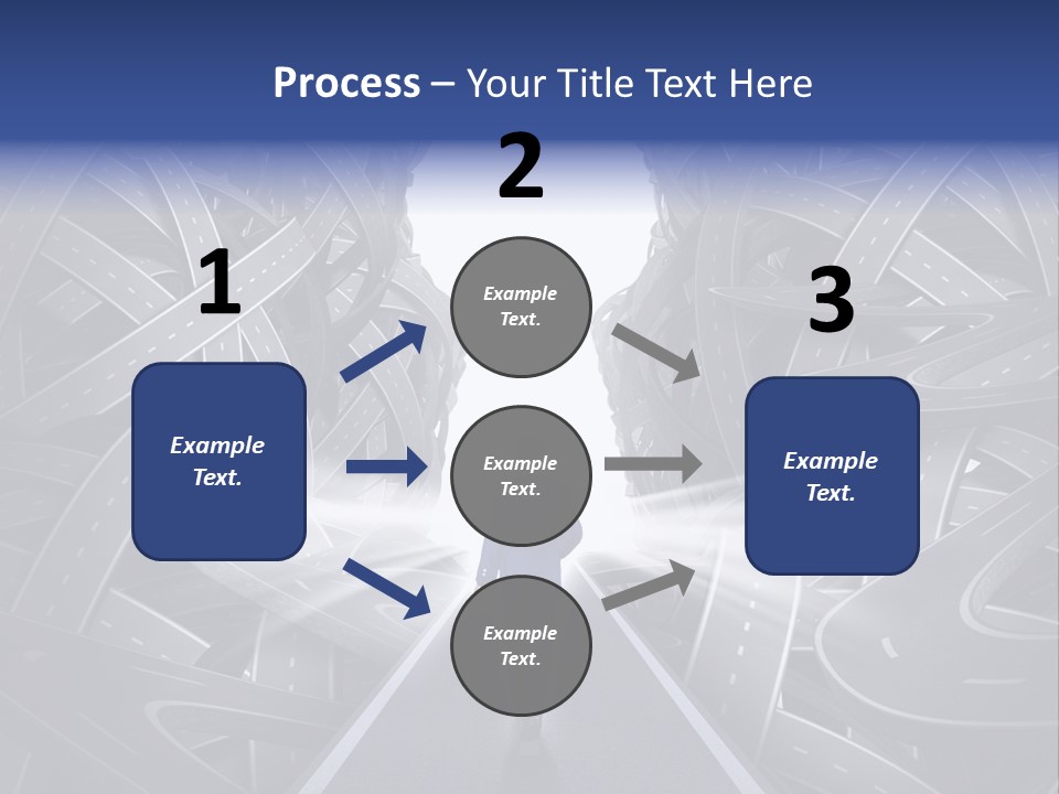 Straight Path Strategy Stay On Course PowerPoint Template