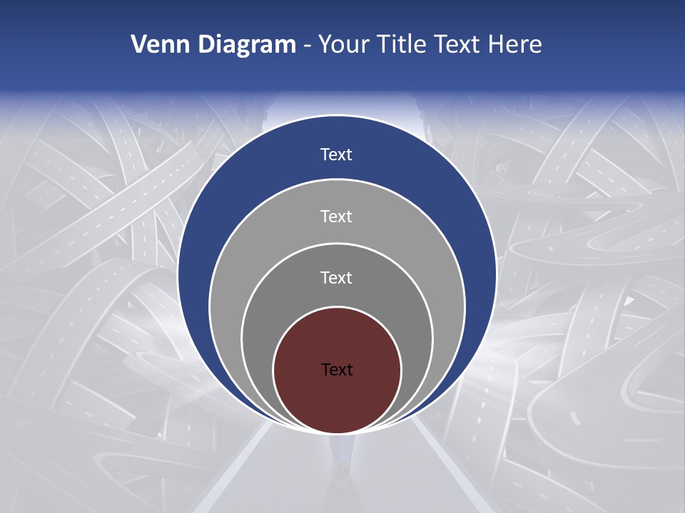 Straight Path Strategy Stay On Course PowerPoint Template