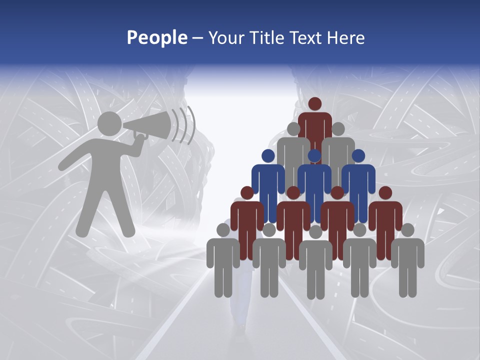 Straight Path Strategy Stay On Course PowerPoint Template