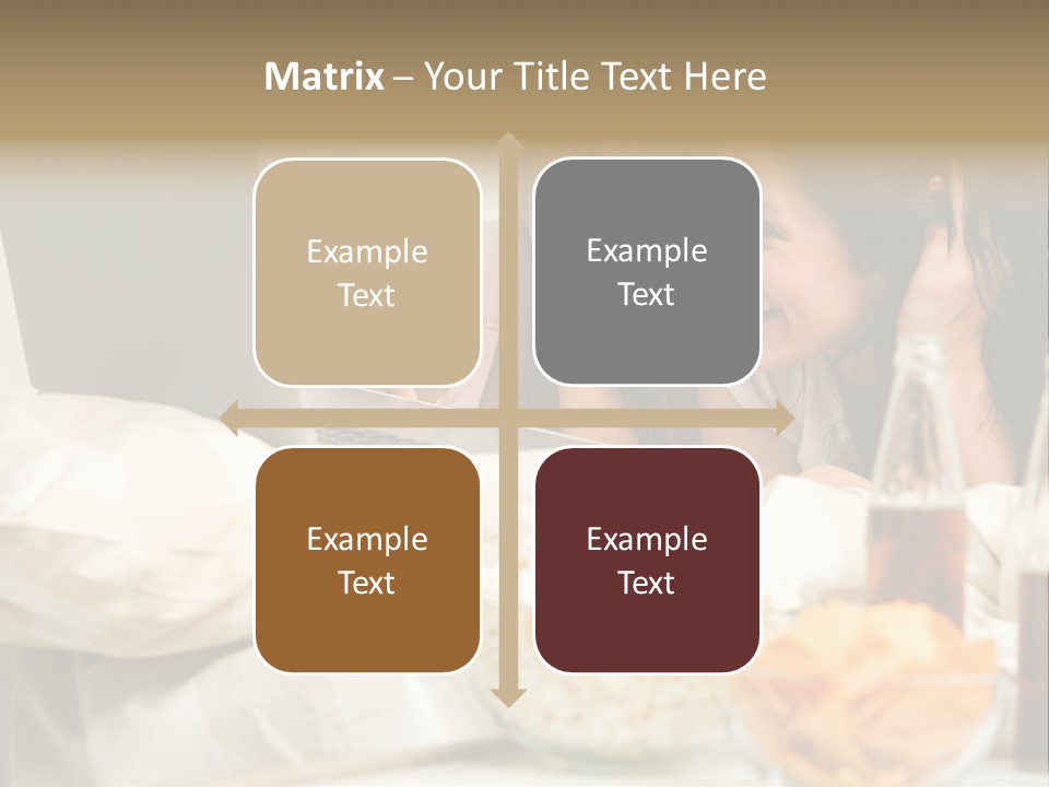 Pillows Friends Chips PowerPoint Template