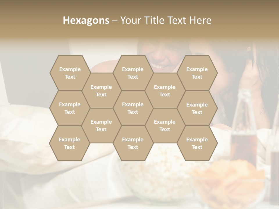 Pillows Friends Chips PowerPoint Template