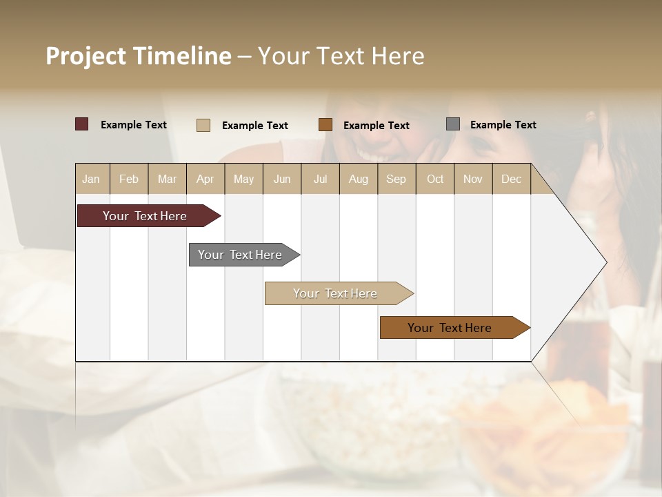 Pillows Friends Chips PowerPoint Template