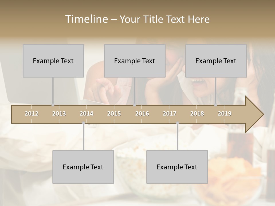 Pillows Friends Chips PowerPoint Template