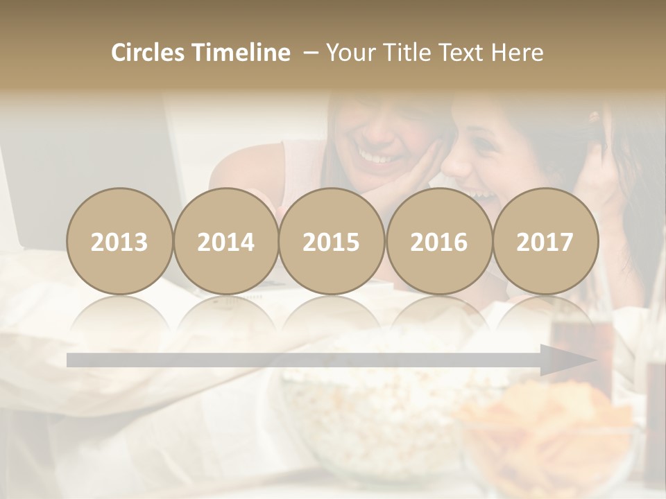 Pillows Friends Chips PowerPoint Template