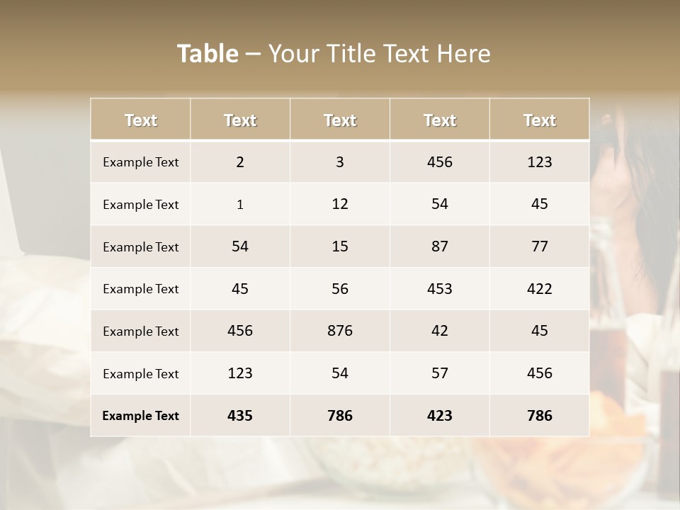 Pillows Friends Chips PowerPoint Template