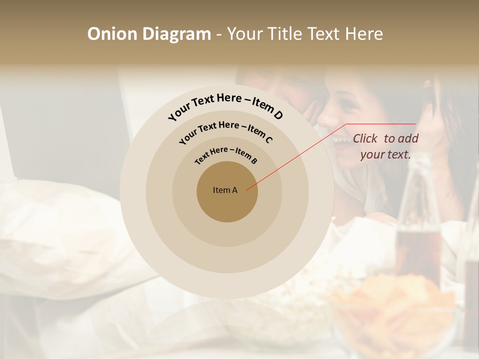 Pillows Friends Chips PowerPoint Template