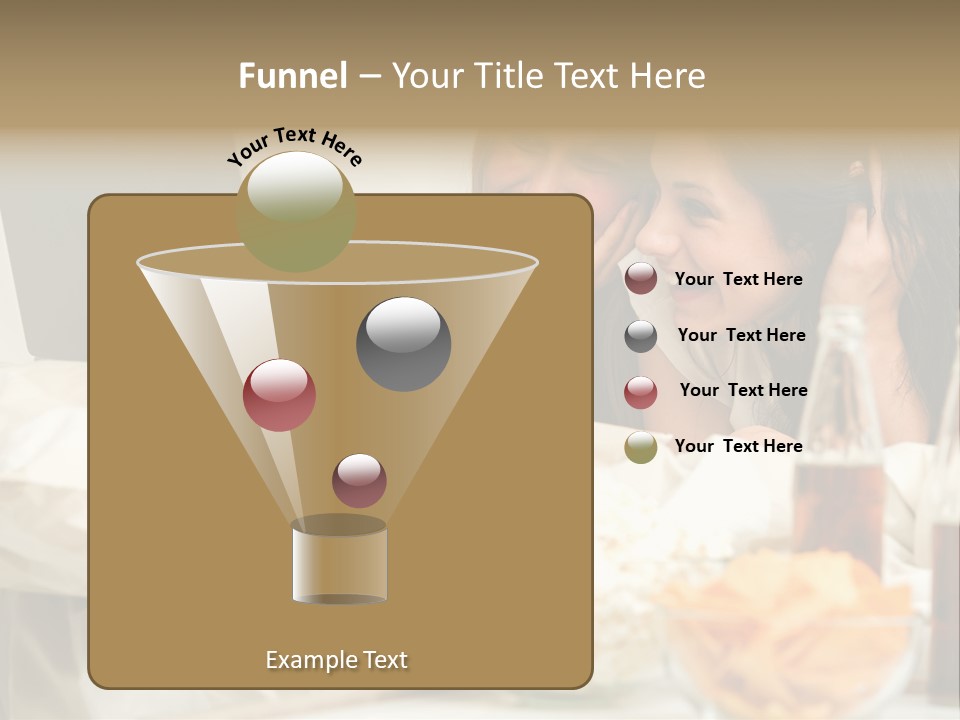 Pillows Friends Chips PowerPoint Template