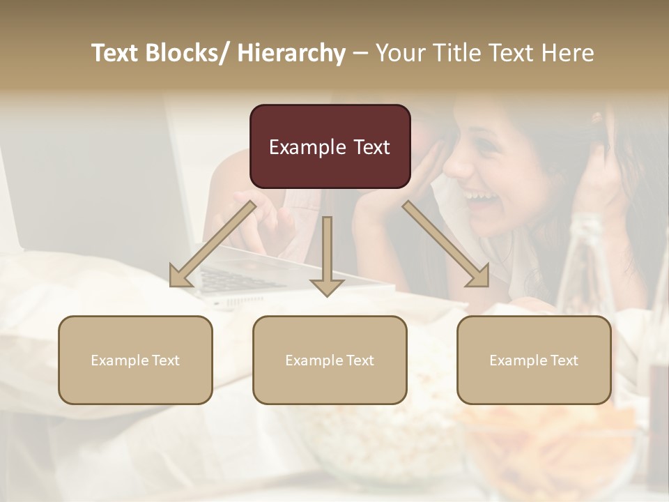 Pillows Friends Chips PowerPoint Template