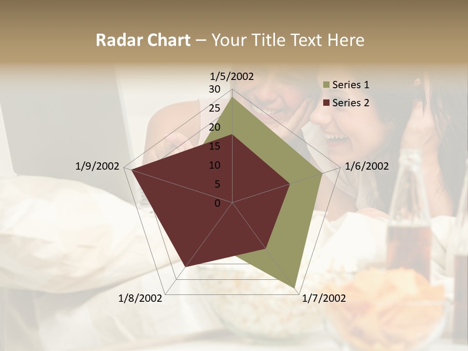 Pillows Friends Chips PowerPoint Template