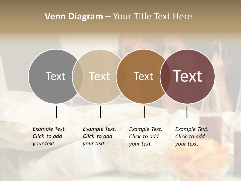 Pillows Friends Chips PowerPoint Template