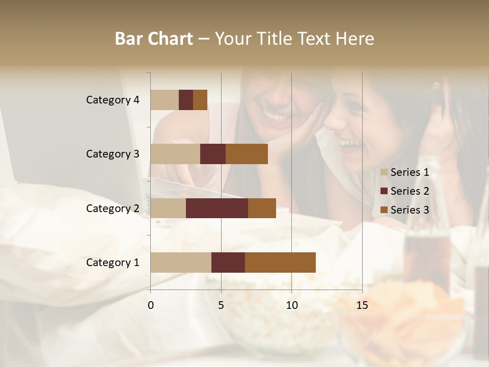 Pillows Friends Chips PowerPoint Template