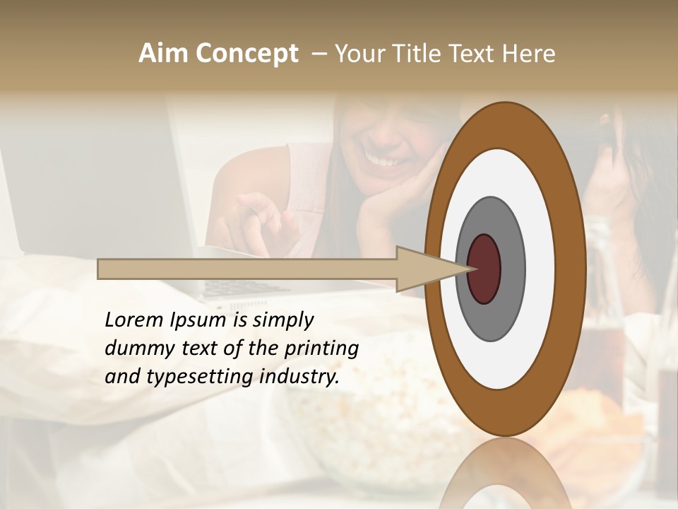 Pillows Friends Chips PowerPoint Template