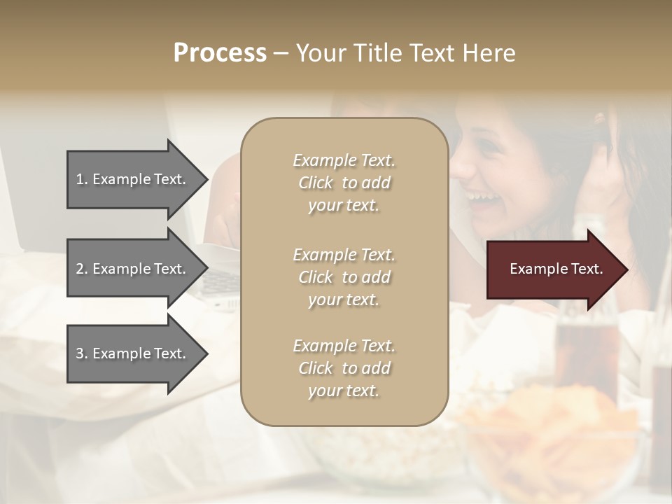Pillows Friends Chips PowerPoint Template
