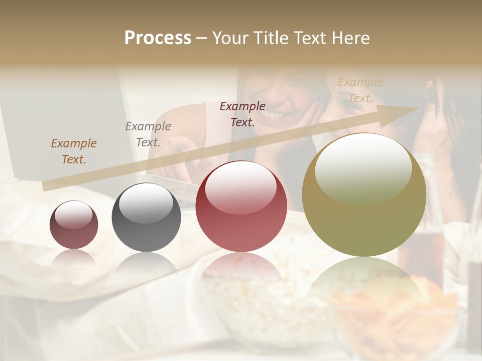 Pillows Friends Chips PowerPoint Template