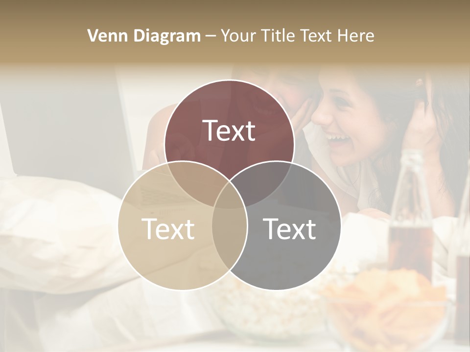 Pillows Friends Chips PowerPoint Template