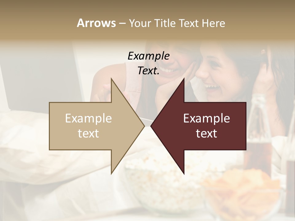 Pillows Friends Chips PowerPoint Template