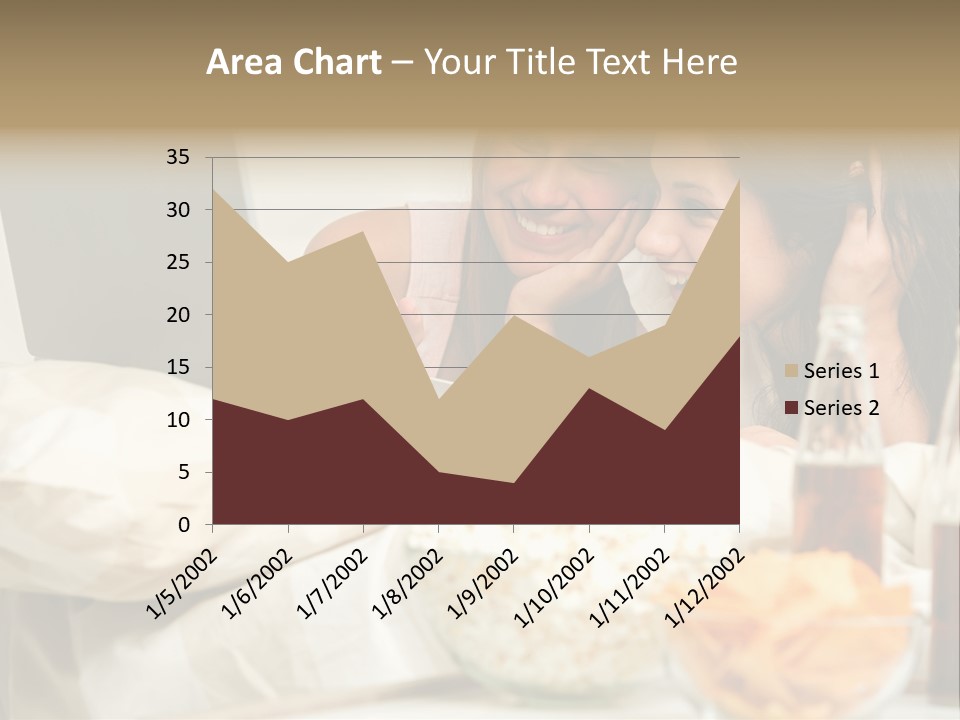 Pillows Friends Chips PowerPoint Template
