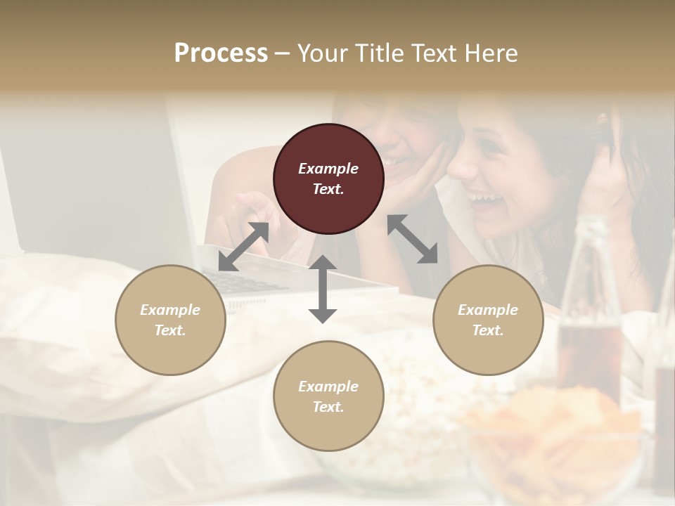 Pillows Friends Chips PowerPoint Template