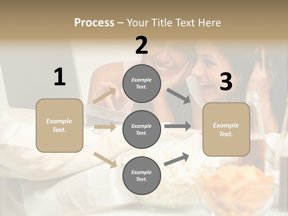 Pillows Friends Chips PowerPoint Template