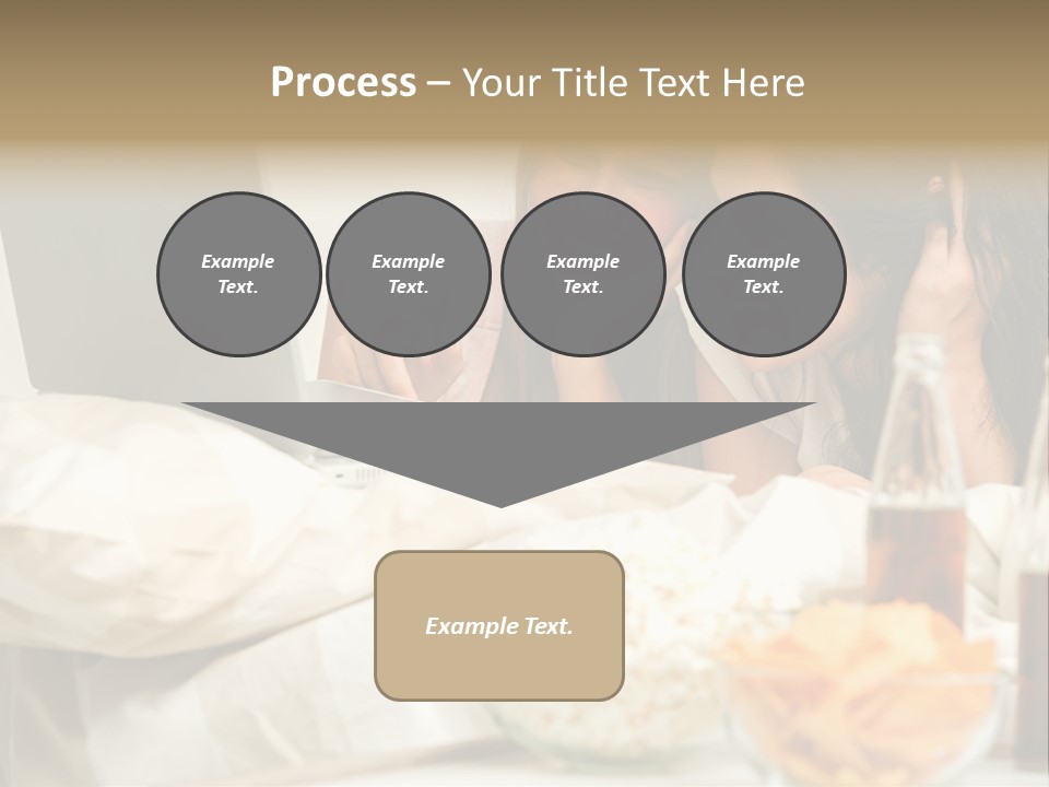 Pillows Friends Chips PowerPoint Template