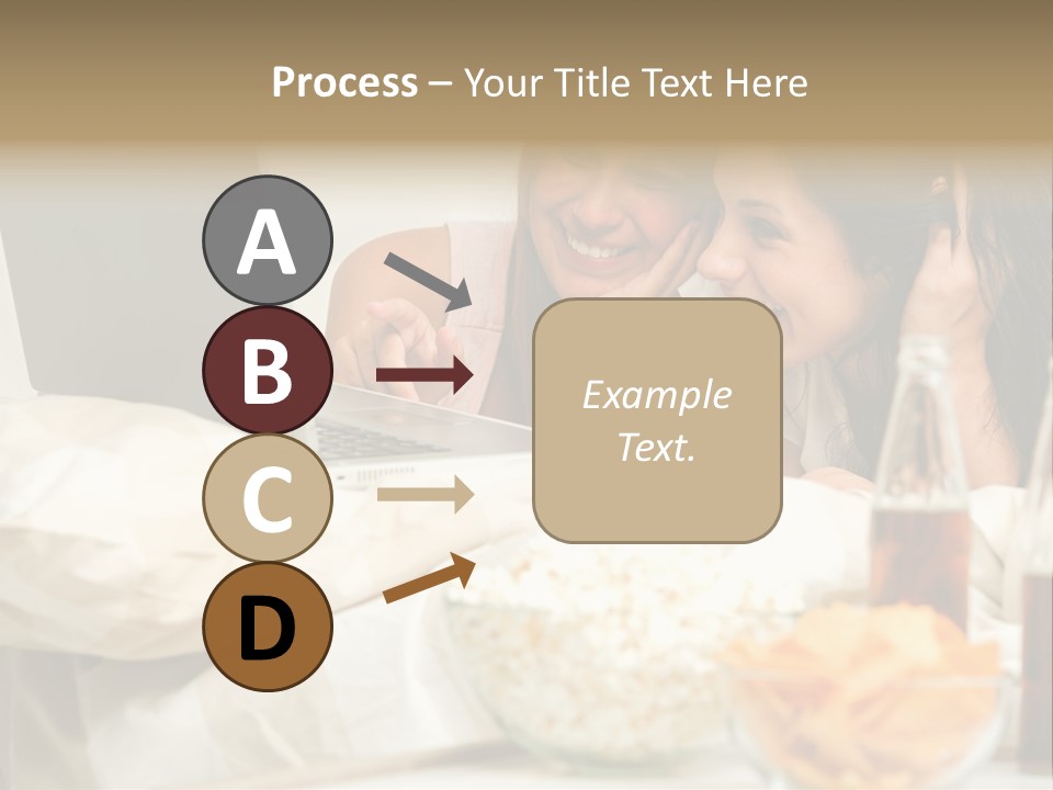 Pillows Friends Chips PowerPoint Template