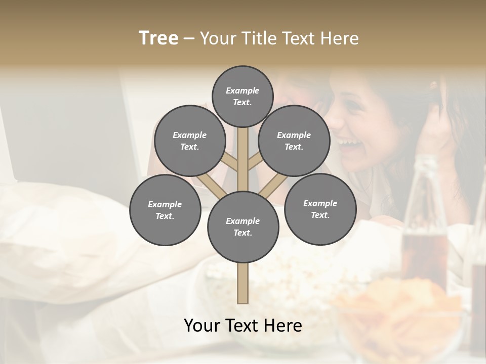 Pillows Friends Chips PowerPoint Template