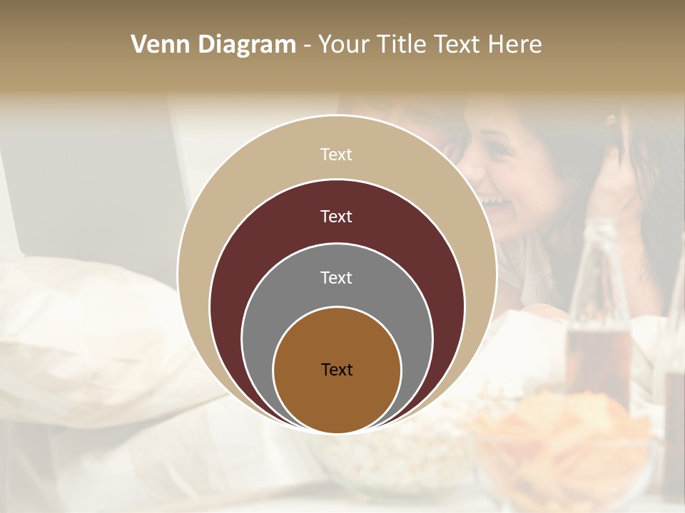 Pillows Friends Chips PowerPoint Template