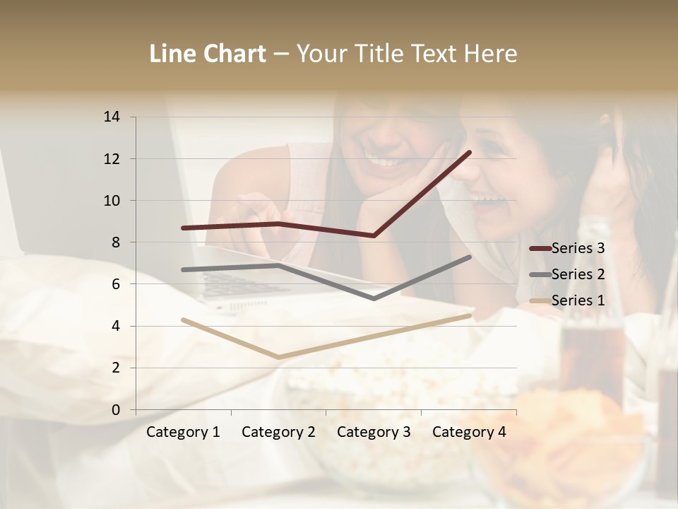 Pillows Friends Chips PowerPoint Template