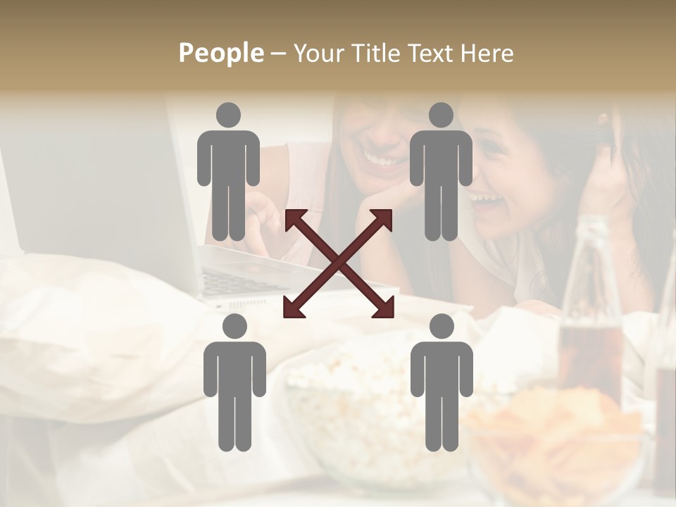 Pillows Friends Chips PowerPoint Template