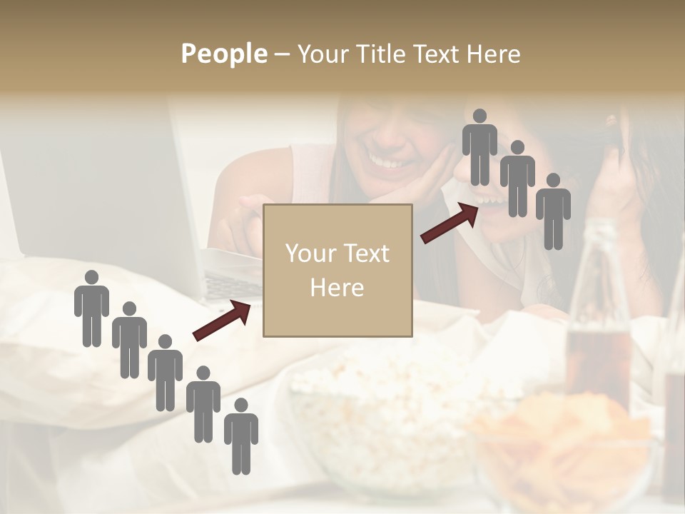 Pillows Friends Chips PowerPoint Template