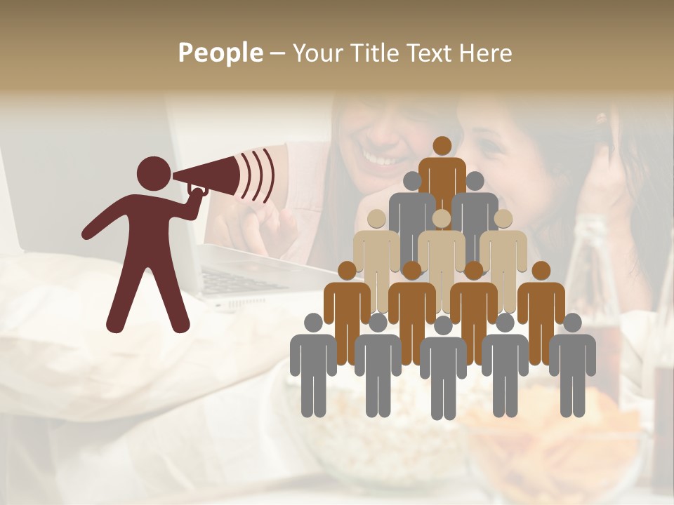 Pillows Friends Chips PowerPoint Template