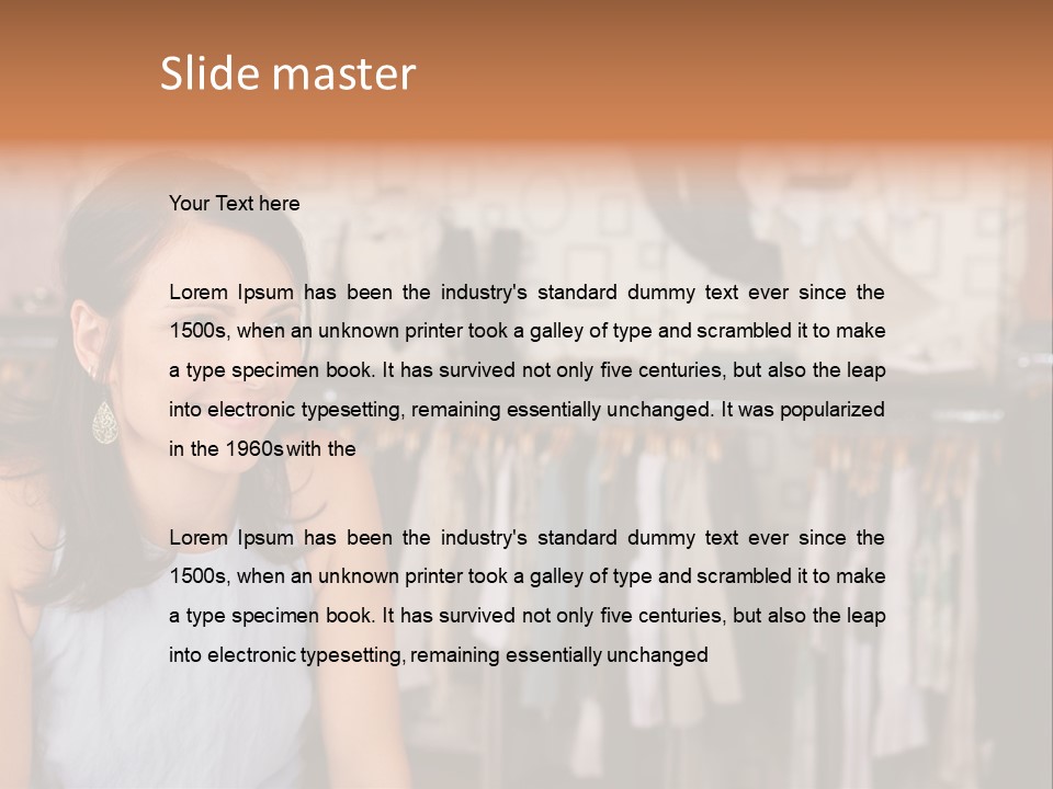 Friendly Trend Smiling PowerPoint Template