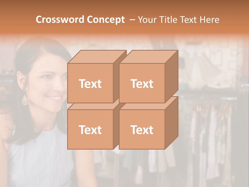 Friendly Trend Smiling PowerPoint Template