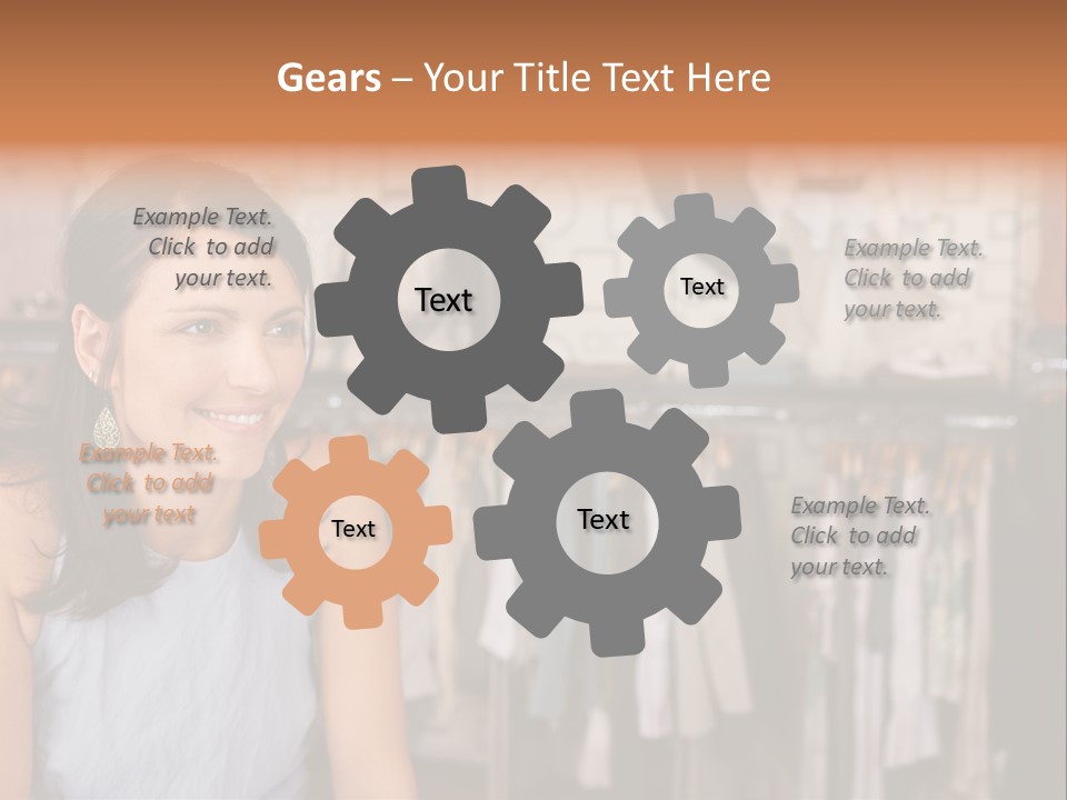 Friendly Trend Smiling PowerPoint Template