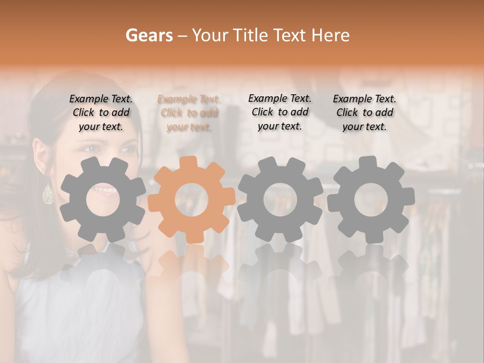 Friendly Trend Smiling PowerPoint Template