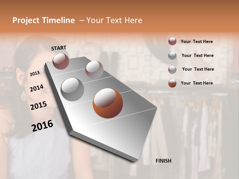 Friendly Trend Smiling PowerPoint Template