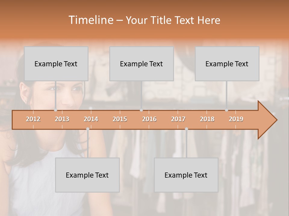 Friendly Trend Smiling PowerPoint Template