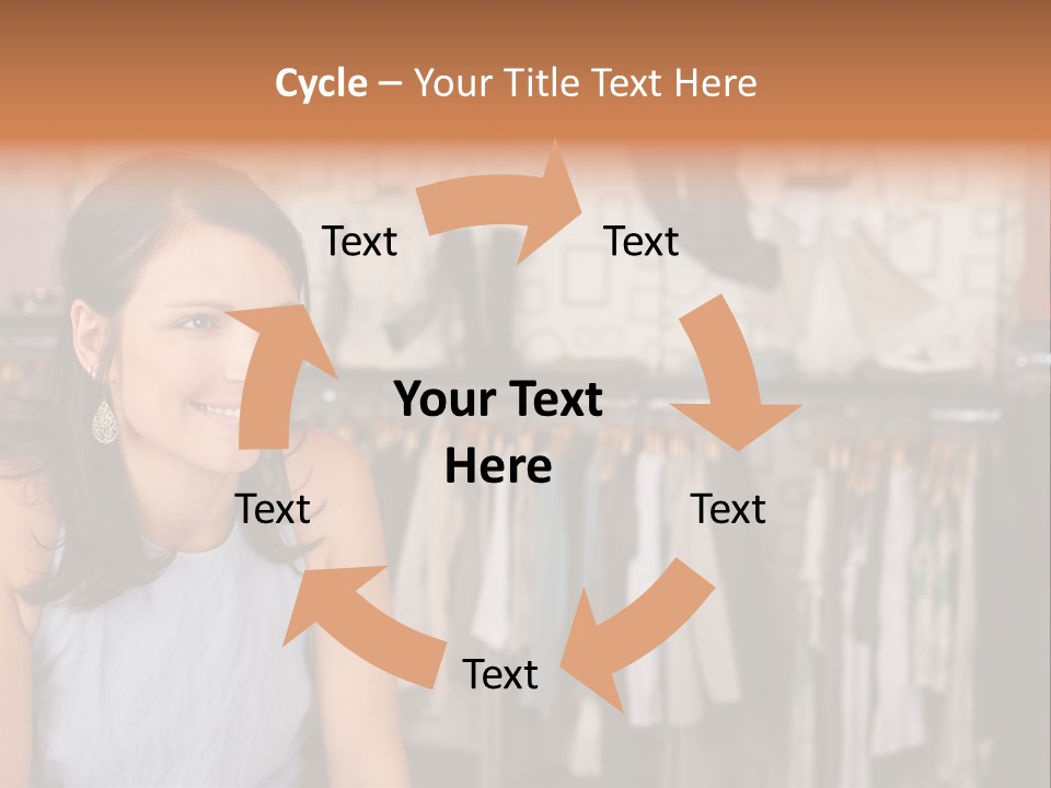 Friendly Trend Smiling PowerPoint Template