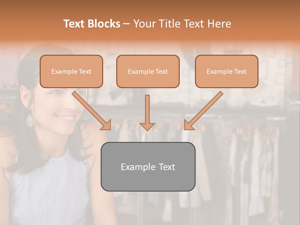 Friendly Trend Smiling PowerPoint Template