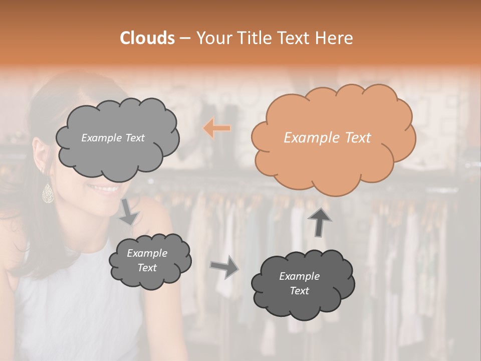 Friendly Trend Smiling PowerPoint Template