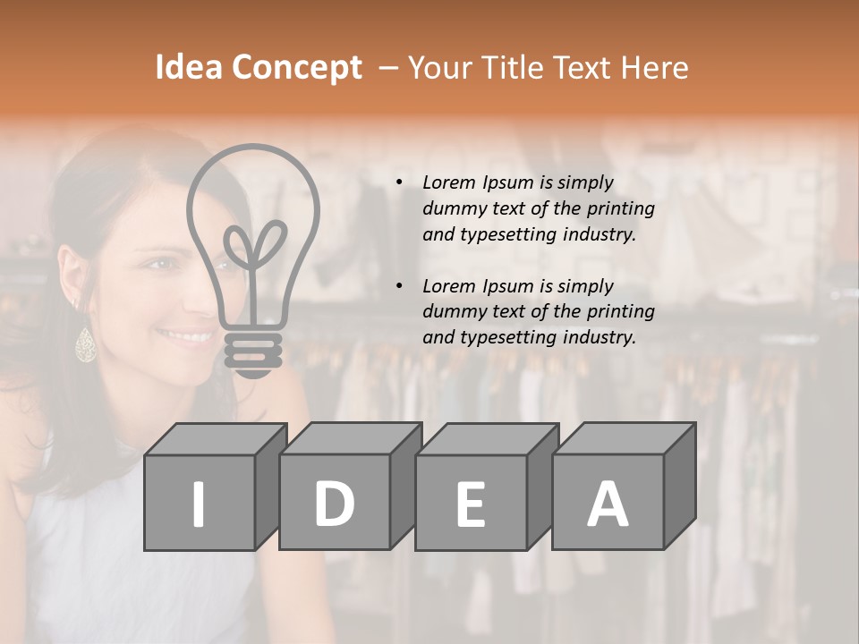 Friendly Trend Smiling PowerPoint Template