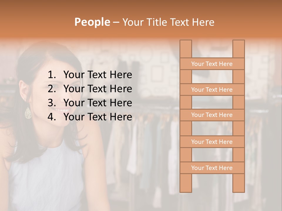 Friendly Trend Smiling PowerPoint Template