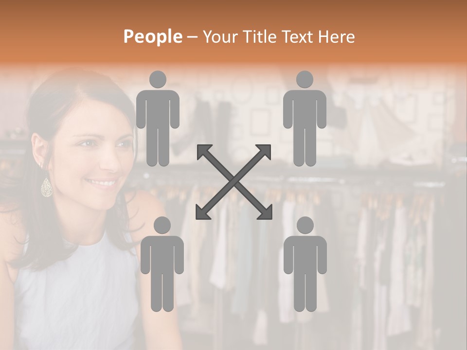 Friendly Trend Smiling PowerPoint Template