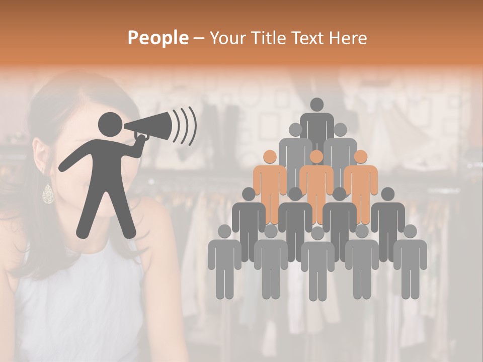 Friendly Trend Smiling PowerPoint Template