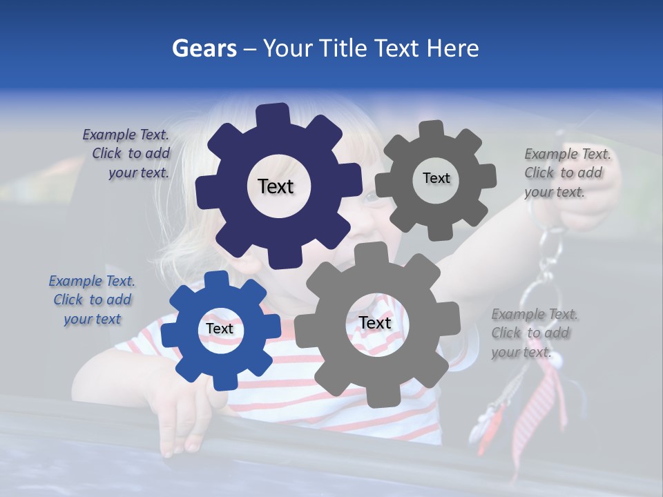 Baby Driver Face PowerPoint Template