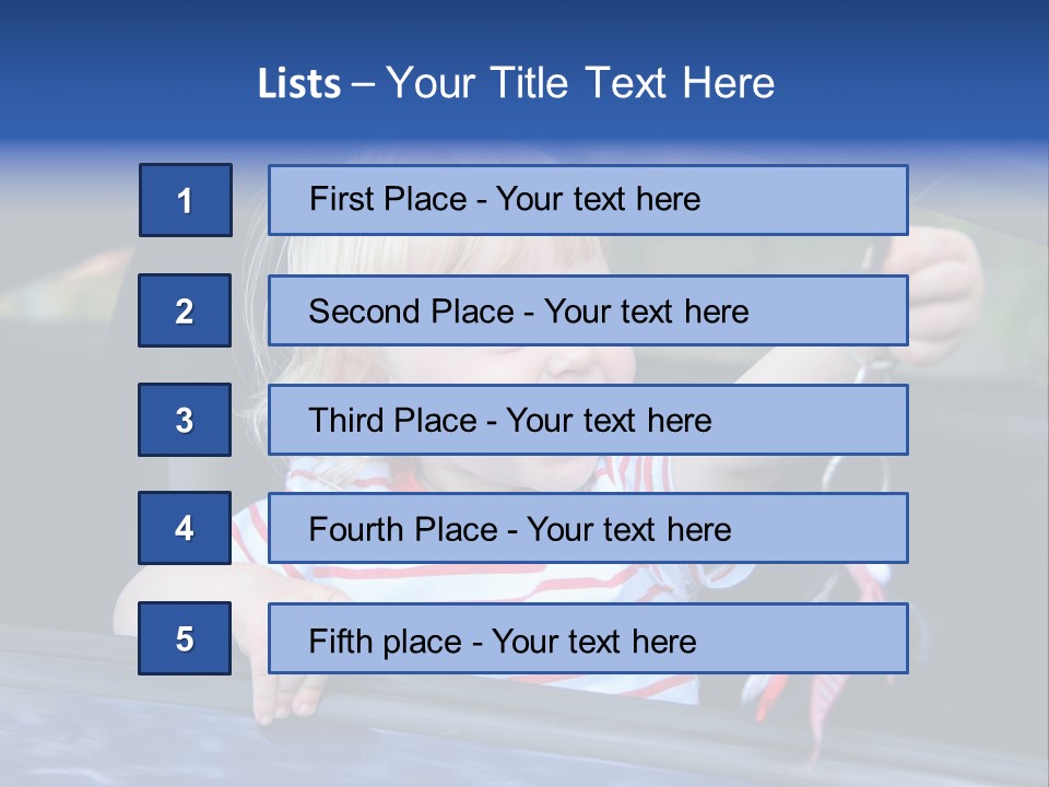 Baby Driver Face PowerPoint Template