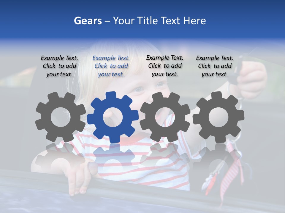 Baby Driver Face PowerPoint Template