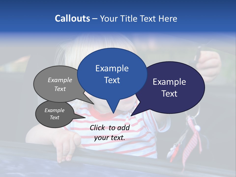 Baby Driver Face PowerPoint Template