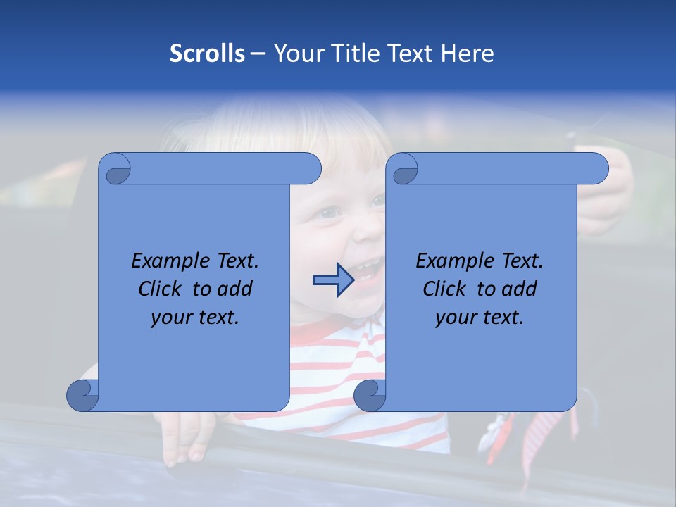 Baby Driver Face PowerPoint Template